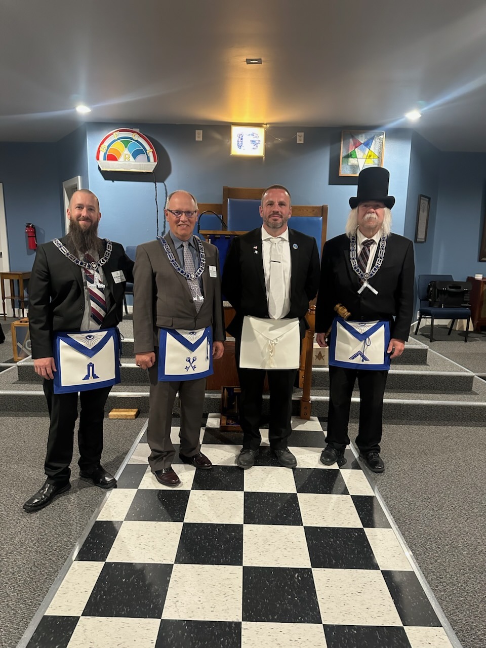 Brother Leonard Crump raised as a Master Mason