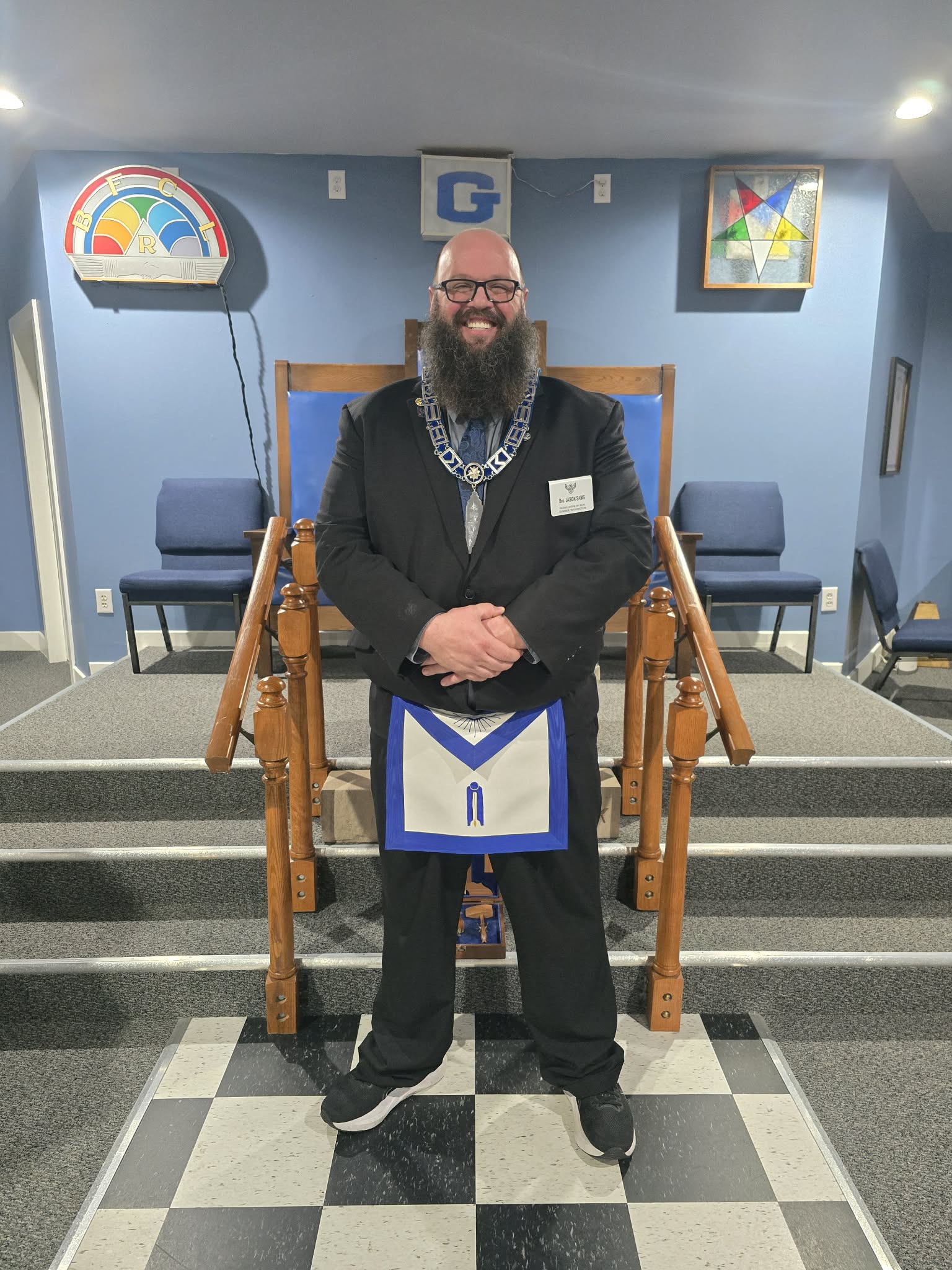 2026 Junior Warden of Phoenix Lodge, Brother Jason Sams